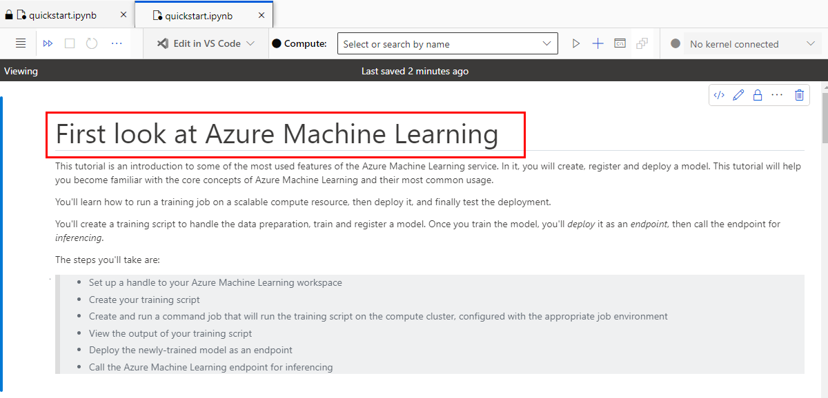 AzureMLStudioNotebook