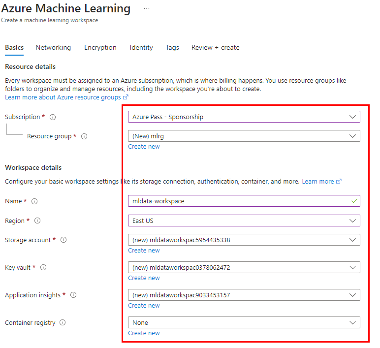 AzureMLConfig
