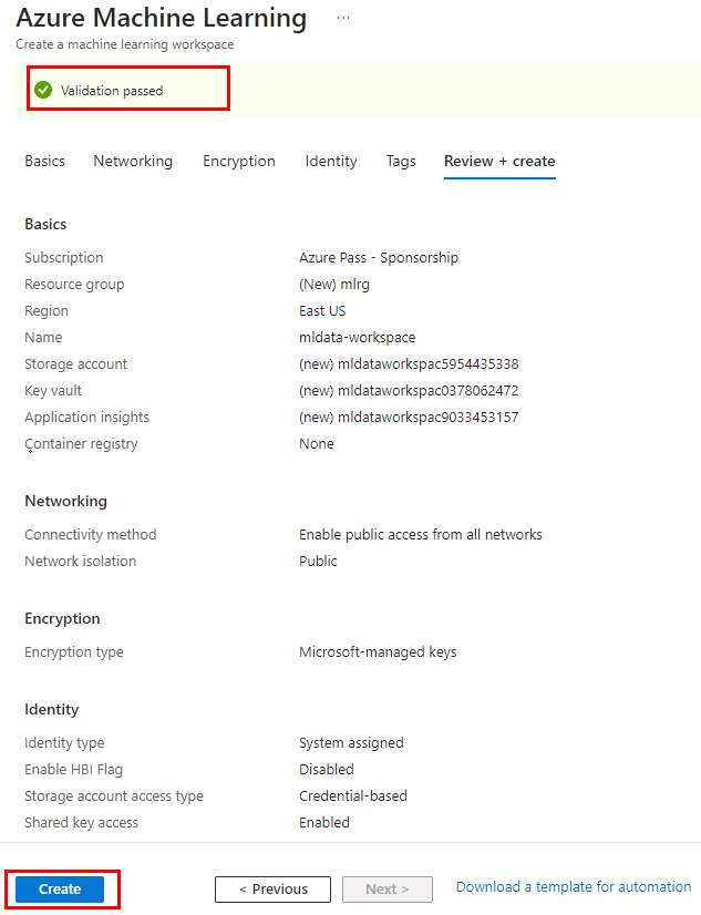 AzureMLValidation
